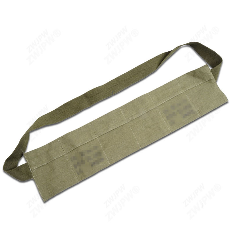 US WW2 Army Portable Magazine Pouches Canvas Khaki 6 Cell