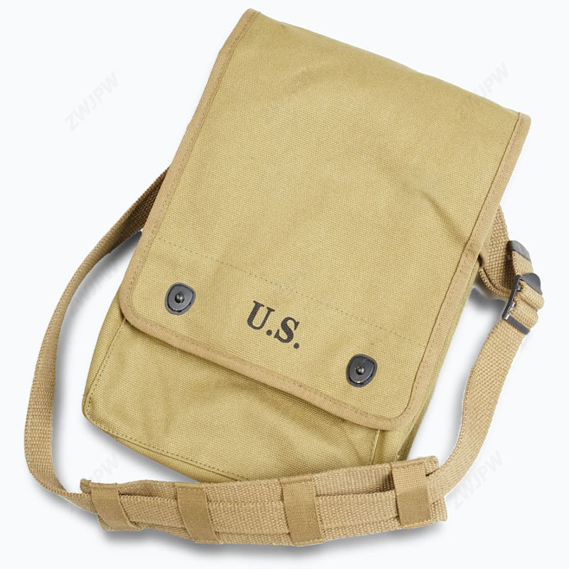 WW2 Army Canvas Map Bag Militaire Map Pack Sundries bag  green/Khaki