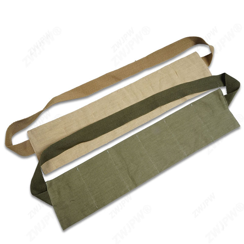 US WW2 Army Portable Magazine Pouches Canvas Khaki 6 Cell