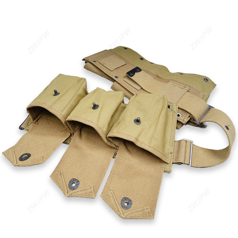 WW2 US ARMY SIX CELL CANVAS BAR POUCH KHAKI HIGHT QUALITY