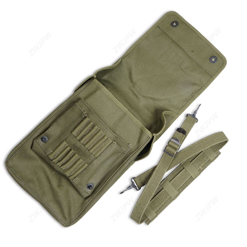 WW2 Army Canvas Map Bag Militaire Map Pack Sundries bag  green/Khaki