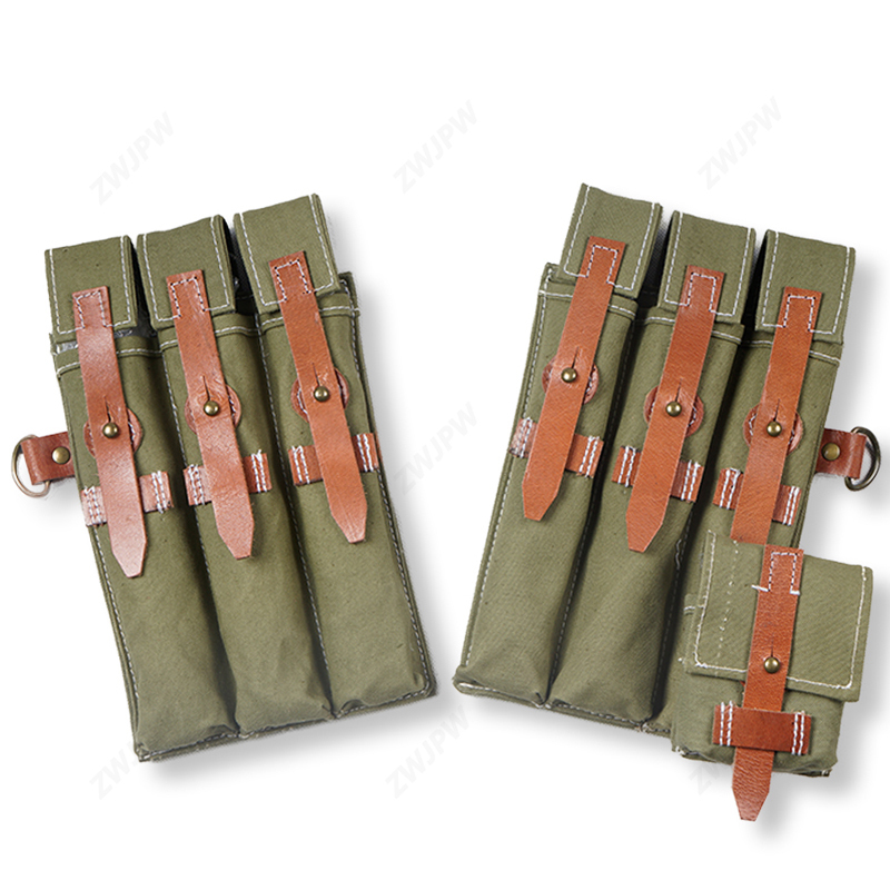 German WW2 P38/P40 Magazine Pouch Canvas Khaki