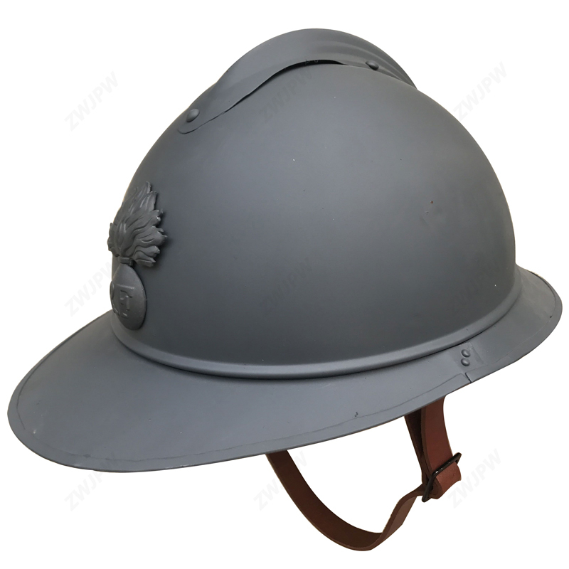 WWI FRANCESE M 1915  ADRIAN HELMET CALOTTA DEL CASCO E DISTINTIVO