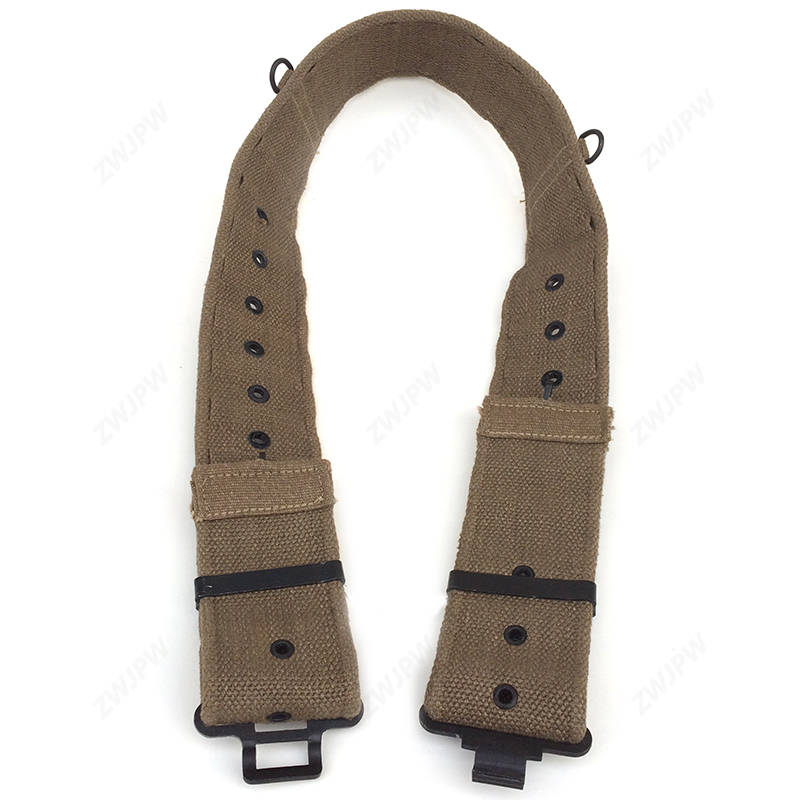 WW2 UK British Army Belt British Military Gear For Sale CanvasFlexible Outdoor Safe Belts Khaki Color