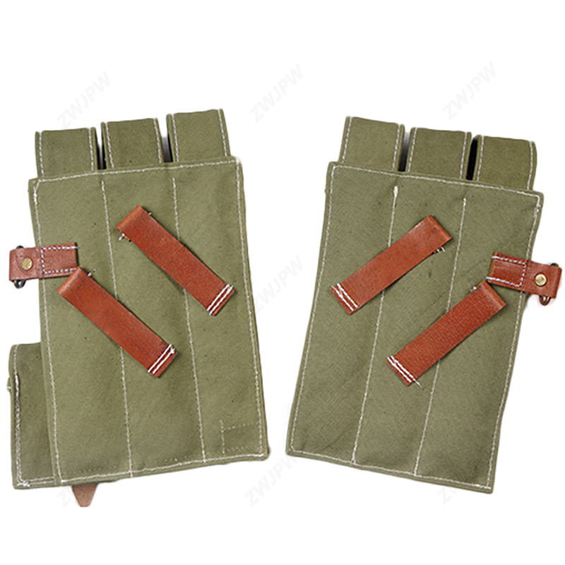 German WW2 P38/P40 Magazine Pouch Canvas Khaki