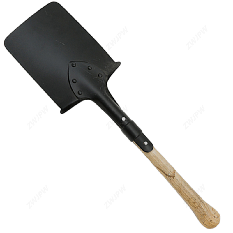 WW2 German  Army Leather Iron Steel Shovel