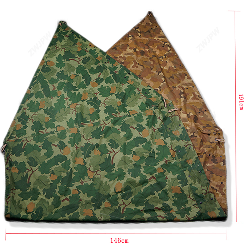 WW II US Army Mitchell Helmet Double-sided Outdoor Tent