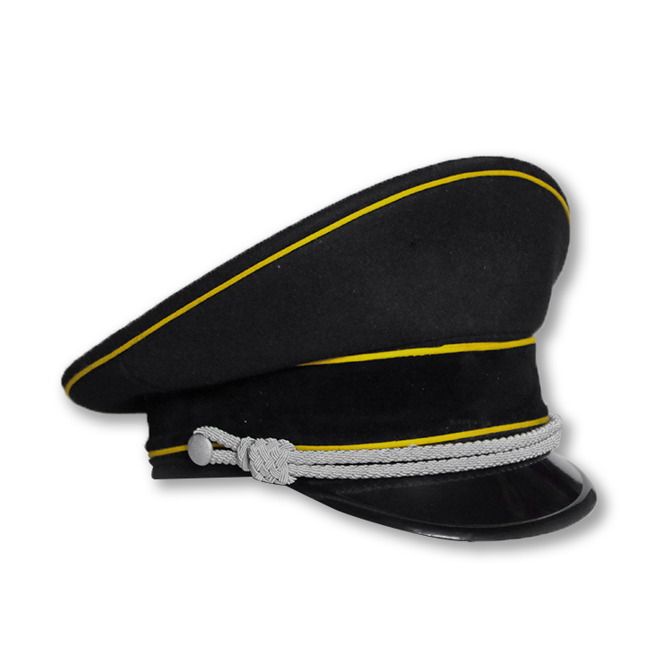 German WW2 SS Army Black Officer Caps With Skull&Eagle Insignia