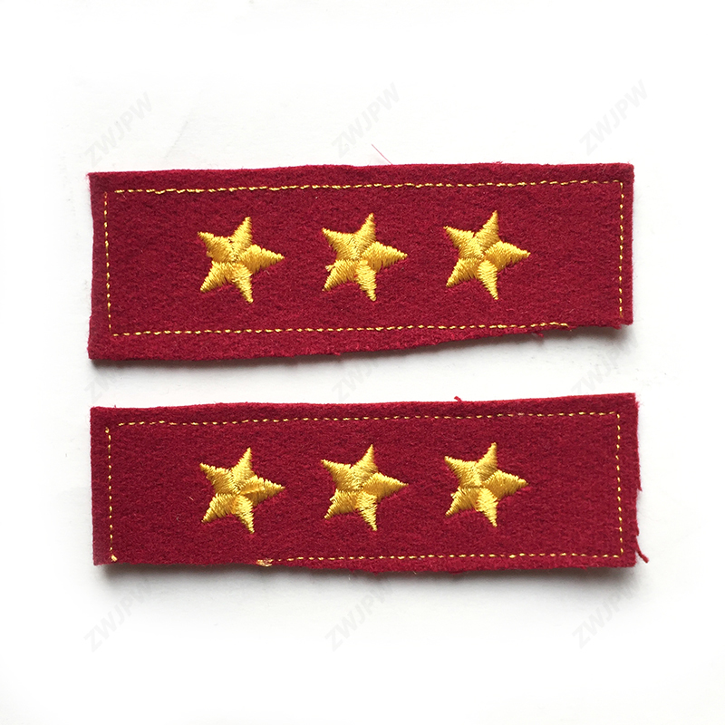 Army WWII WW2 Gefreiter Soldiers Shoulder Mark Gold Stars Repros