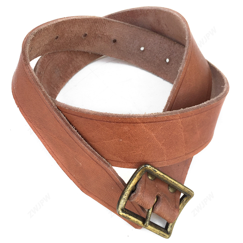 China Korea War Type 50 Genuine Leather Belts With Copper Buckle