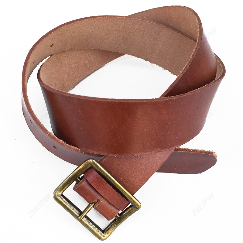 China Korea War Type 50 Genuine Leather Belts With Copper Buckle