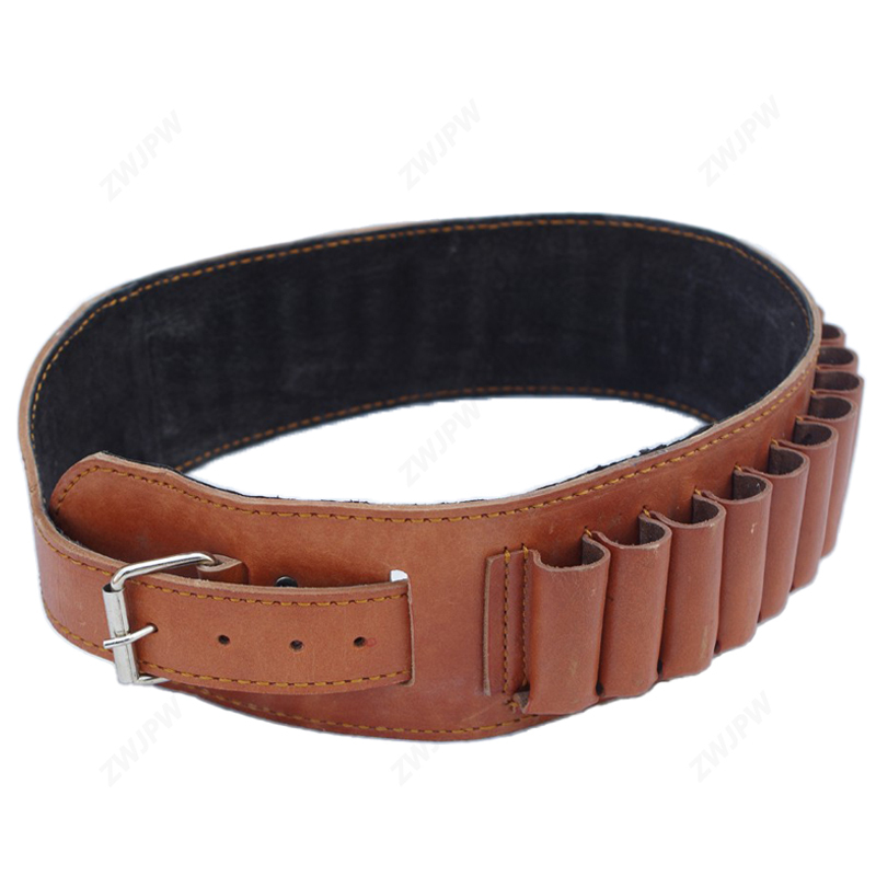 WWII WW2 Chinese Army Revolver Holster Belt Leather Brown Belts for Men Collections