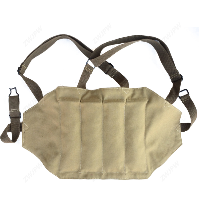 WWII US AMRY THOMPSON CHEST RIG MAGAZINE 4 CELL 30 ROUNDS MAGAZINE AMMO POUCH US