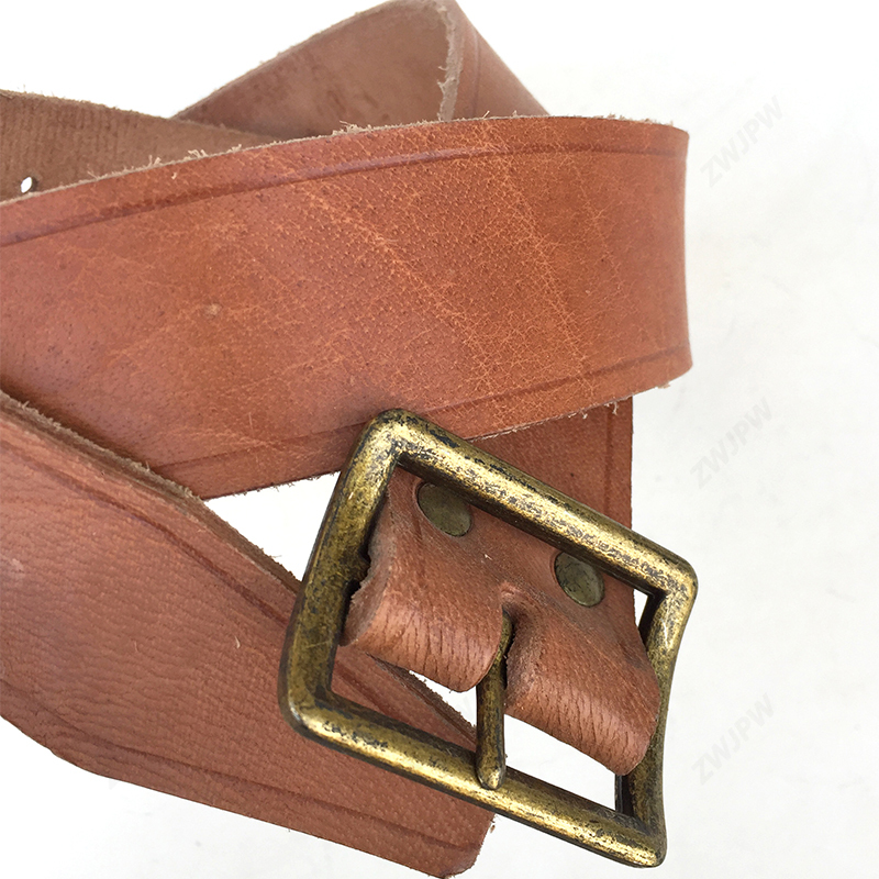 China Korea War Type 50 Genuine Leather Belts With Copper Buckle