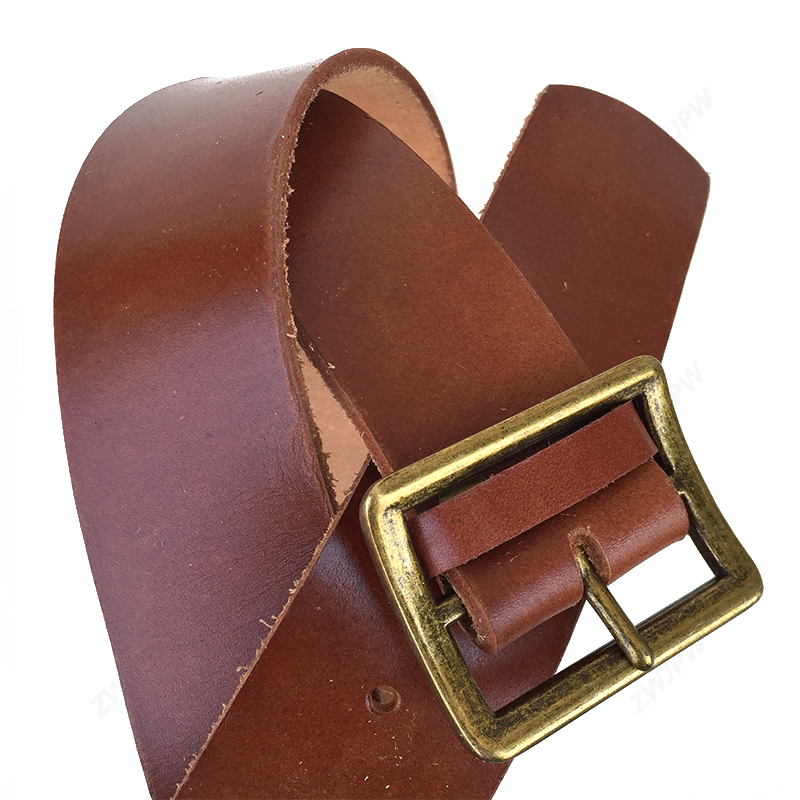 China Korea War Type 50 Genuine Leather Belts With Copper Buckle