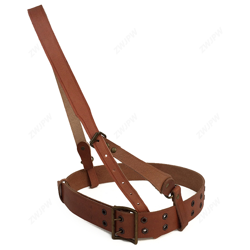 WWII WW2 CHINA Army New Reproduction Equipment 1955 Leather Belt Strap
