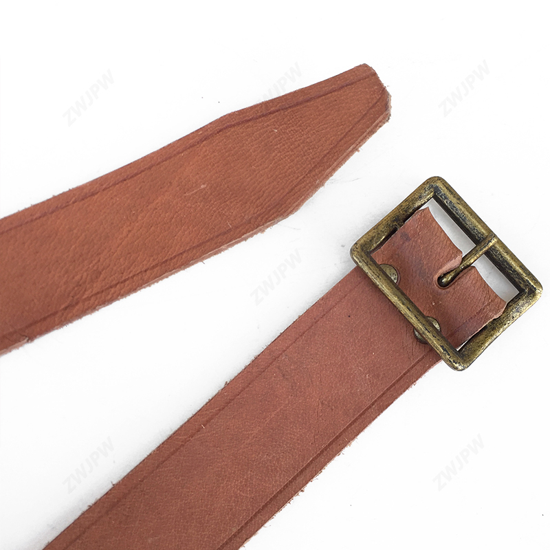 China Korea War Type 50 Genuine Leather Belts With Copper Buckle