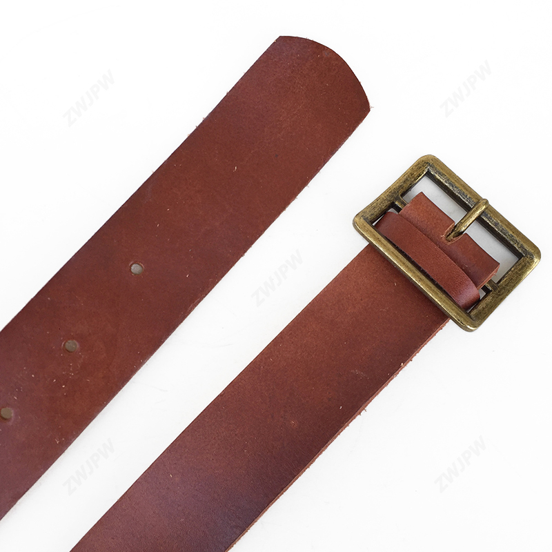 China Korea War Type 50 Genuine Leather Belts With Copper Buckle