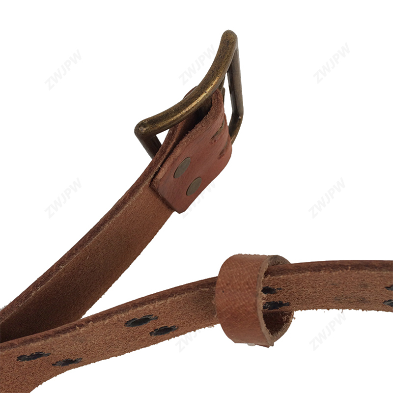 WWII WW2 CHINA Army New Reproduction Equipment 1955 Leather Belt Strap
