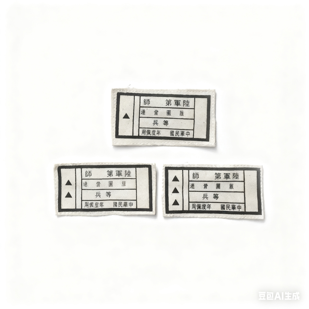 China WW2 KMT Army Soldier Chest Badges