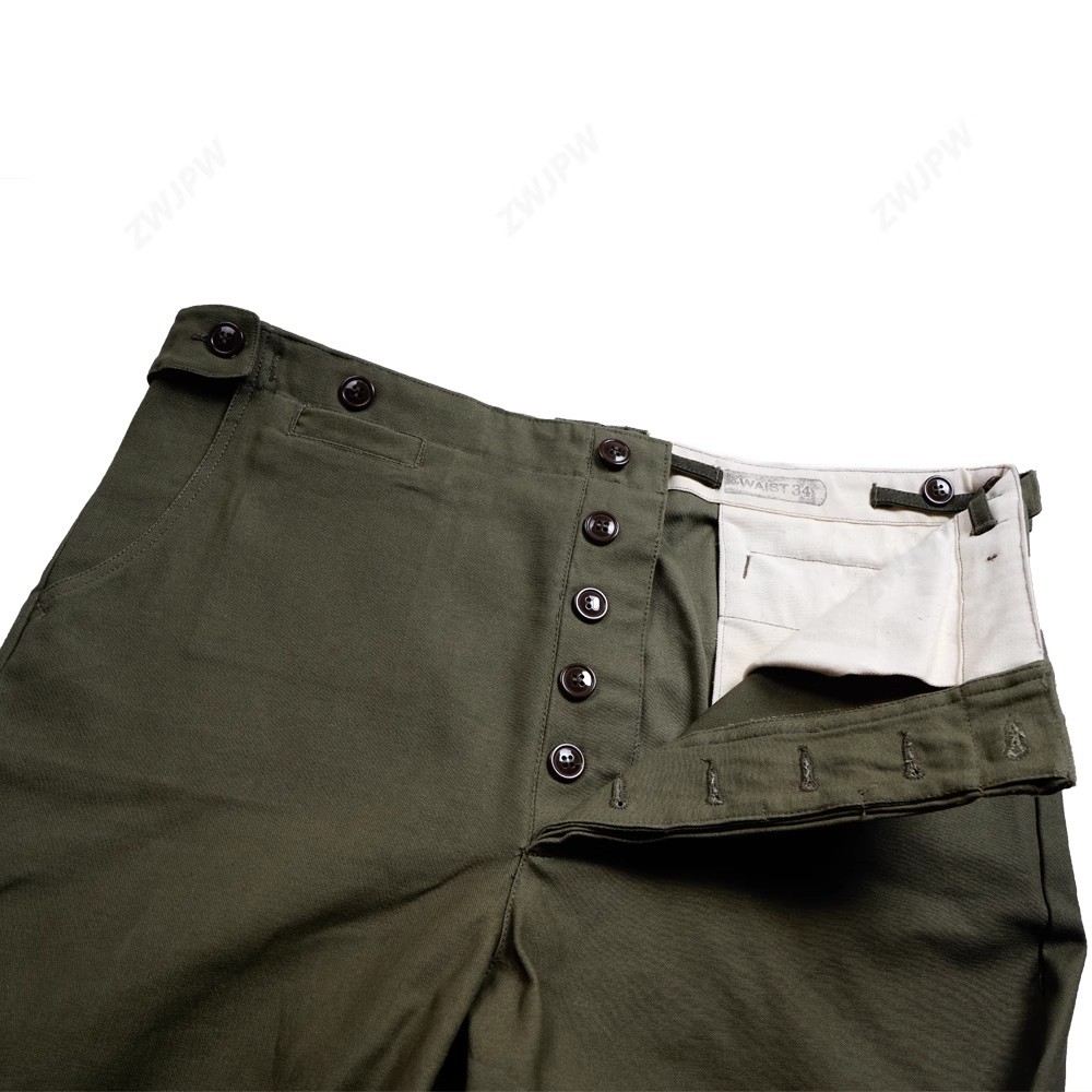 ww2 US army green outdoor M43 Windbreaker Pure cotton pants