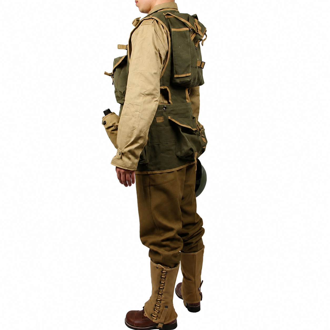 WW2 Cotton Reproduction Of The Original Lining U.S. ARMY M41 Field F/W Version D-DAY uniform and medical combination