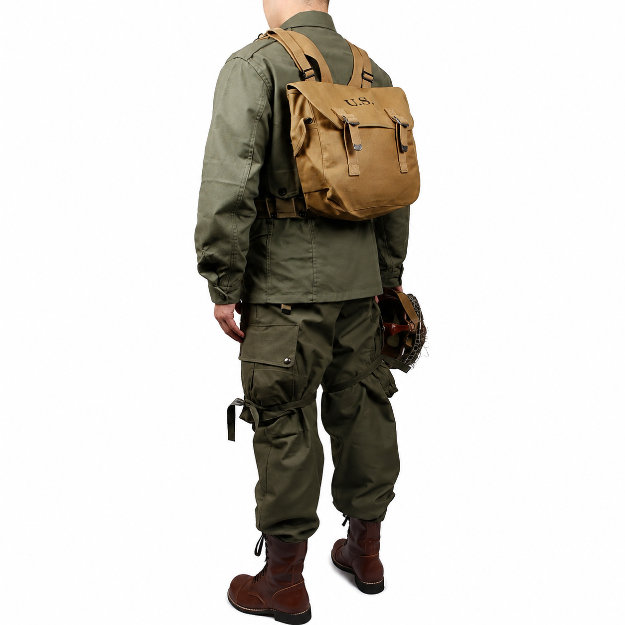 WW2 US army  green outdoor  M43 jacket Windbreaker uniform Pure cotton and M1 Garand Equipment Combination(no shooes,no helmet)