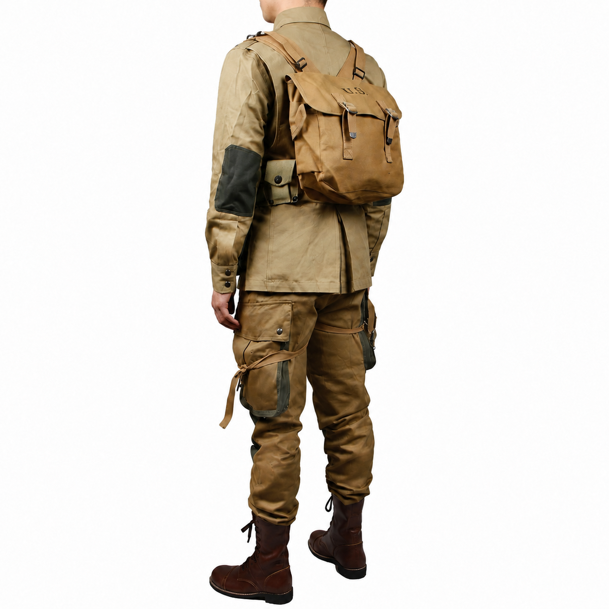WW2 US Army Military ARMY M42 soldiers COTTON FASHION Paratrooper uniform and Garland equipment group（no shooes，no helmet）