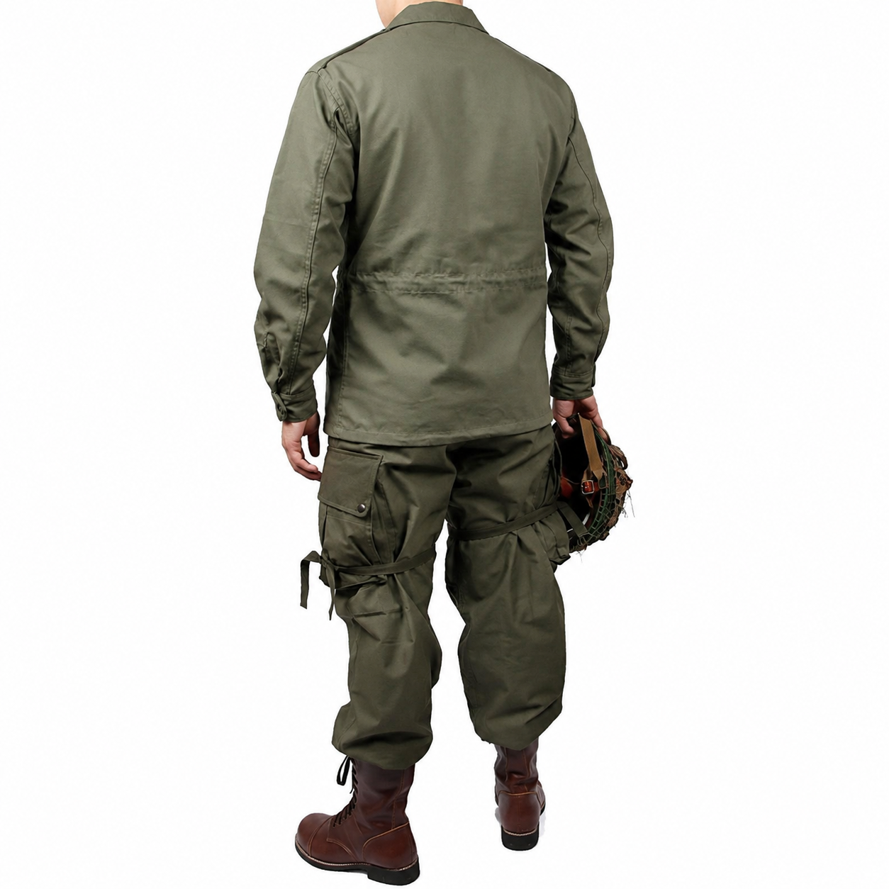 WW2 US MILITARY ARMY GREEN M43 COAT JACKET and pants （ no shoes，no Helmet）