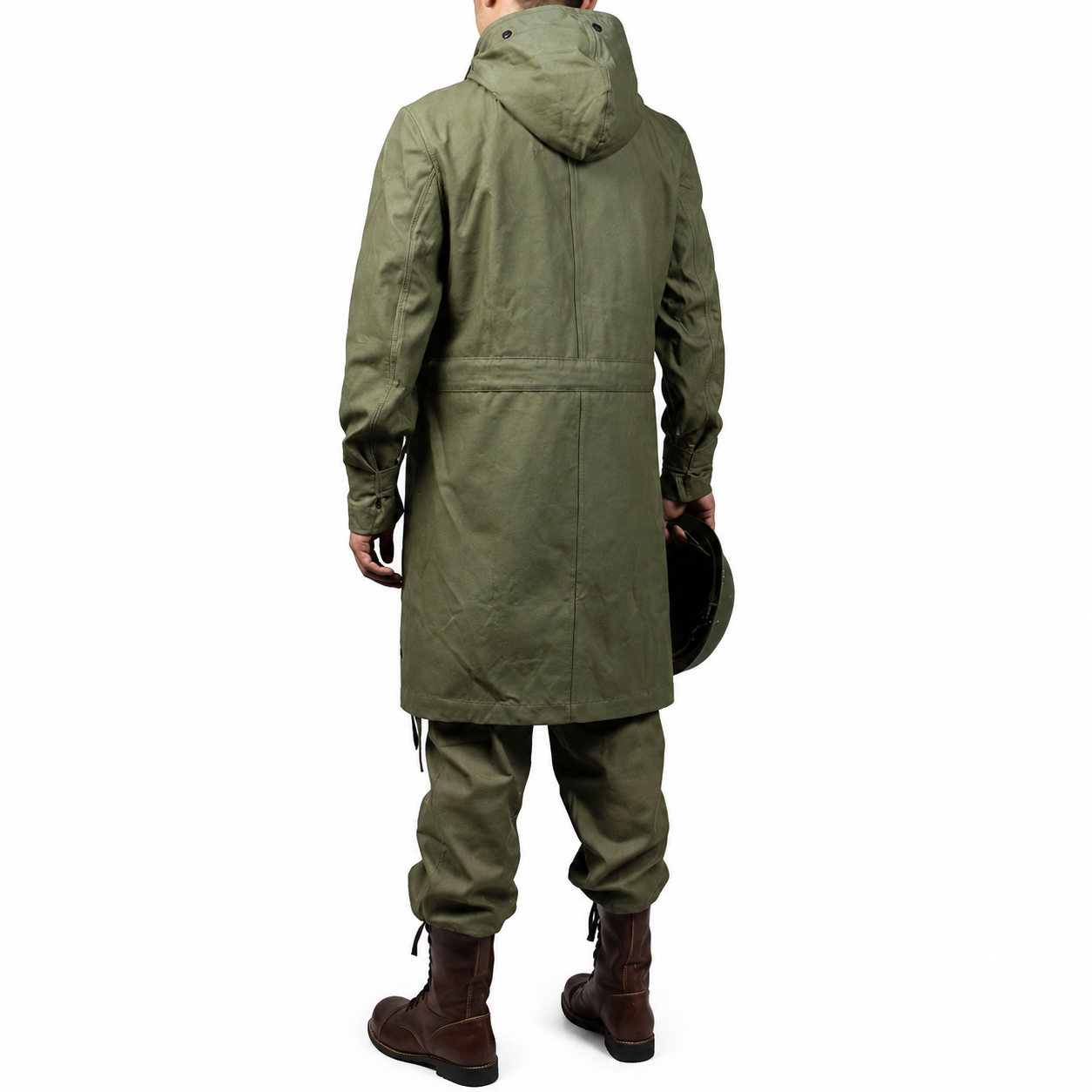 WW2 US MILITARY ARMY GREEN UNIFORM M47 COAT JACKET AND PANTS(NO HELMET,NO SHOES)  US11117