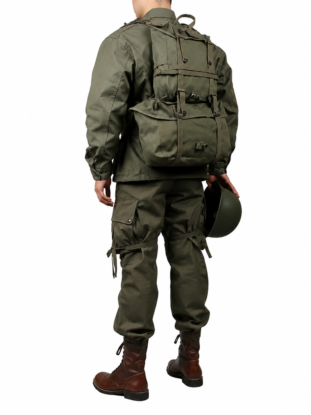 ww2 US army  green outdoor  M43 jacket Windbreaker uniform Pure cotton and 1945 Equipment  Group（no shoes，no Helmet）