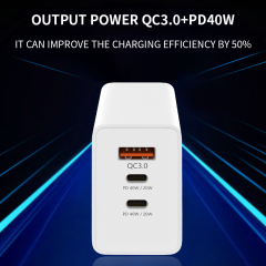 ESEEKGO PD-40 1A2C QC3.0+PD20W*2 Wall Charger
