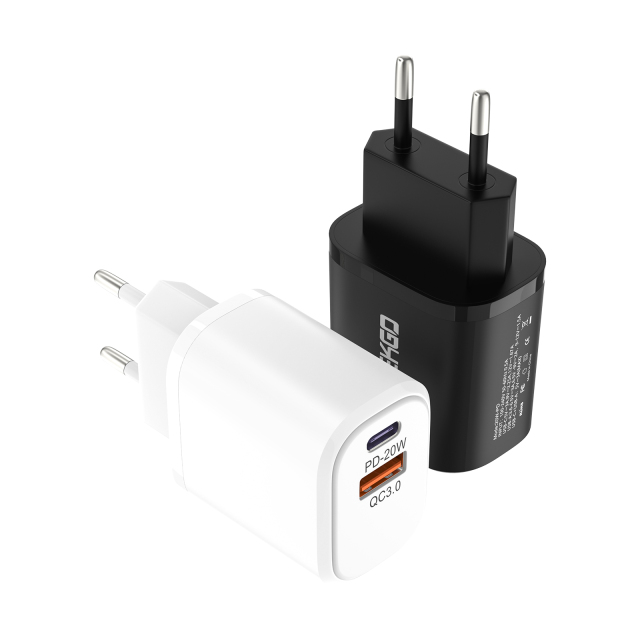 ESEEKGO PD-S01 Set 1A1C QC3.0+PD20W Wall Charger with C-C data cable