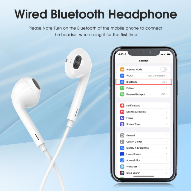 ESEEKGO E-20 Lightning Hi-Fi Music Bluetooth Wired Earphone