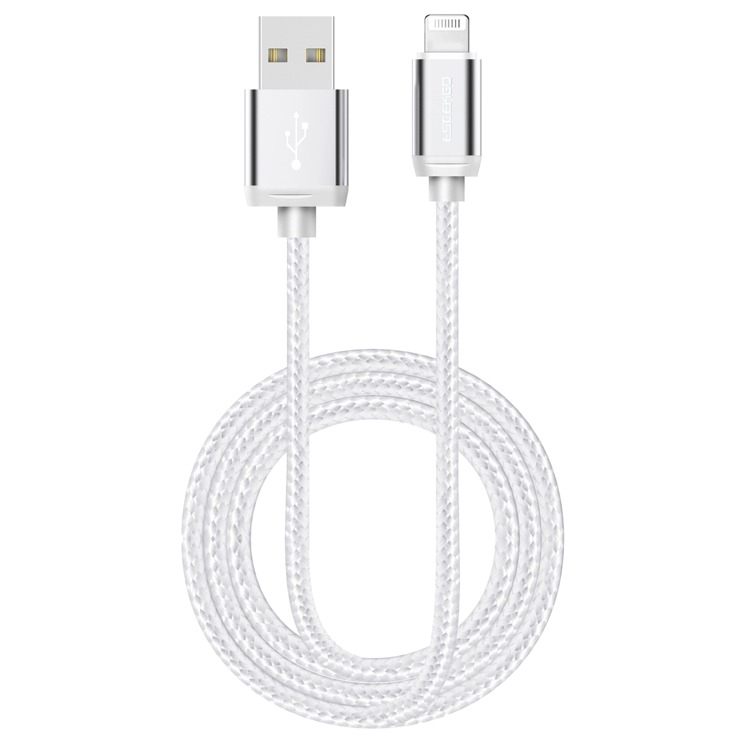 ESEEKGO CB-02 2.1A 1M Multi Solid Color Braided Data Cable