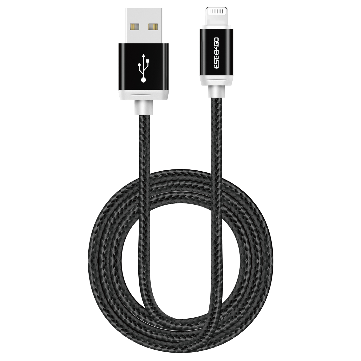 ESEEKGO CB-02 2.1A 1M Multi Solid Color Braided Data Cable