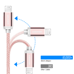 ESEEKGO CB-02 2.1A 1M Multi Solid Color Braided Data Cable