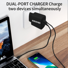 ESEEKGO ES38-EB PD20W+QC3.0 Fast Wall Charger（2 Ports / EU）