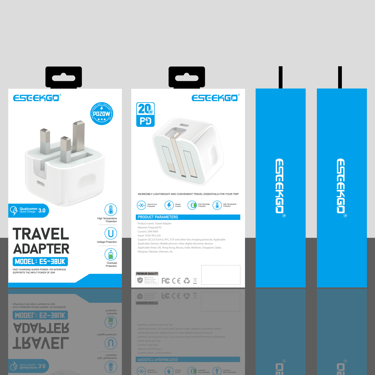 ESEEKGO ES-20UK PD20W USB-C Travel Adapter（20W / UK）