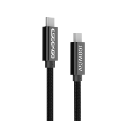ESEEKGO PD-100BK  USB-C To USB-C 100W/5A 3.3FT/6.6FT Data Cable