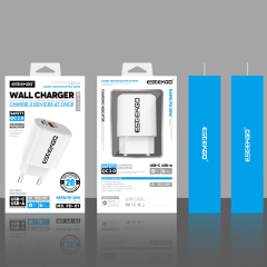 ESEEKGO ES38-EW PD20W+QC3.0 Fast Wall Charger（2 Ports / EU）