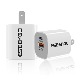 ESEEKGO ES38-UW PD20W+QC3.0 Fast Wall Charger（2 Ports / US）