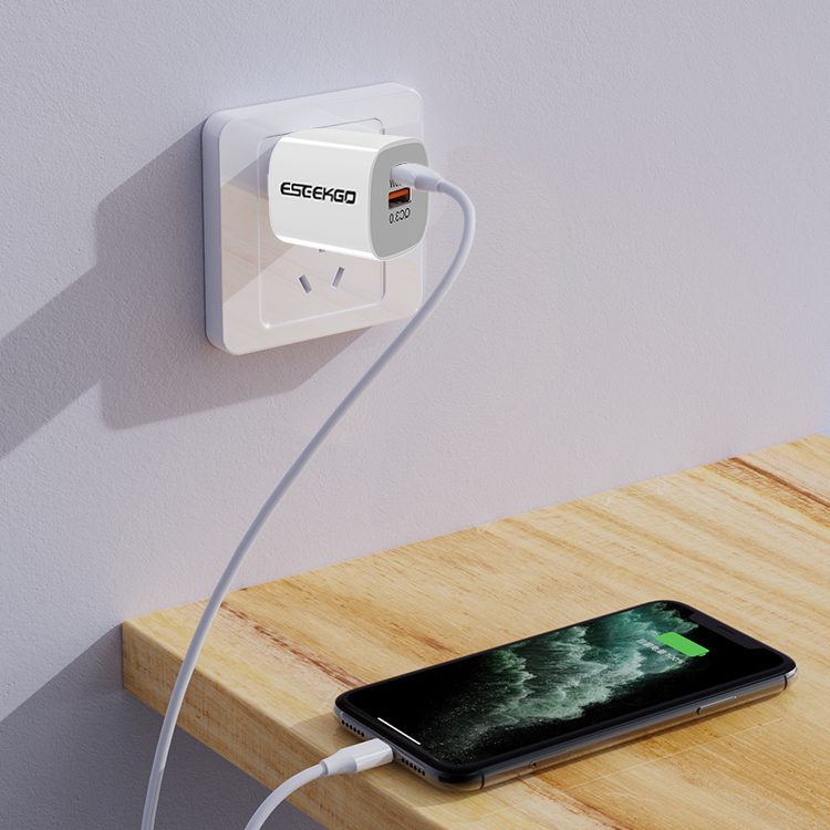 ESEEKGO ES38-UW PD20W+QC3.0 Fast Wall Charger（2 Ports / US）