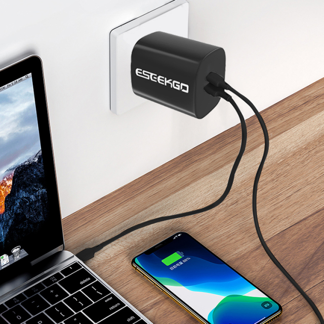 ESEEKGO ES38-UB PD20W+QC3.0 Fast Wall Charger（2 Ports / US）