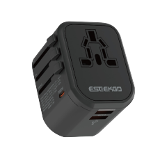 ESEEKGO JY-303S-PD PD20W+QC3.0 International Travel Adapter（US/UK/AU/EU）