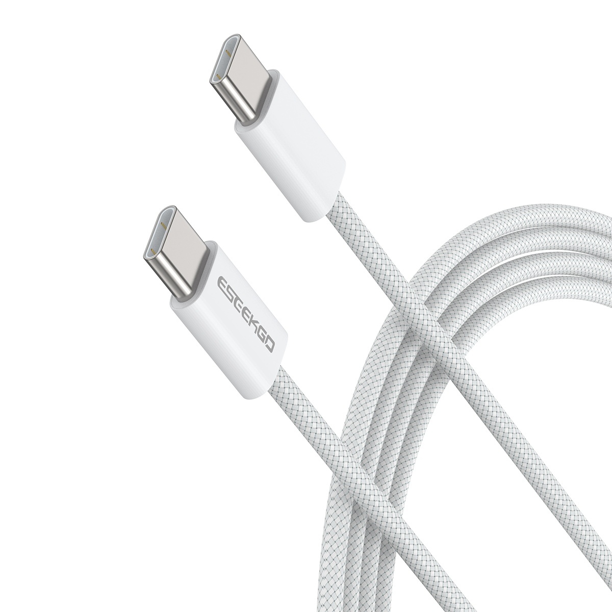 ESEEKGO G-113C Nylon Braided 100W 5.0A 4FT Type-C to Type-C Data Cable