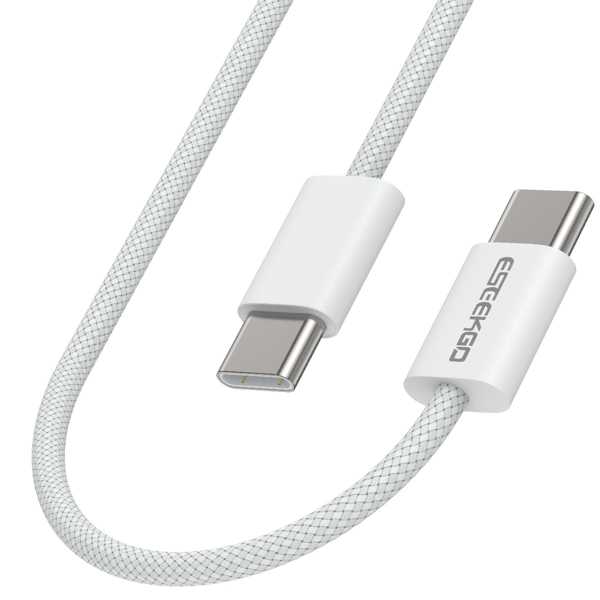 ESEEKGO G-113C Nylon Braided 100W 5.0A 4FT Type-C to Type-C Data Cable