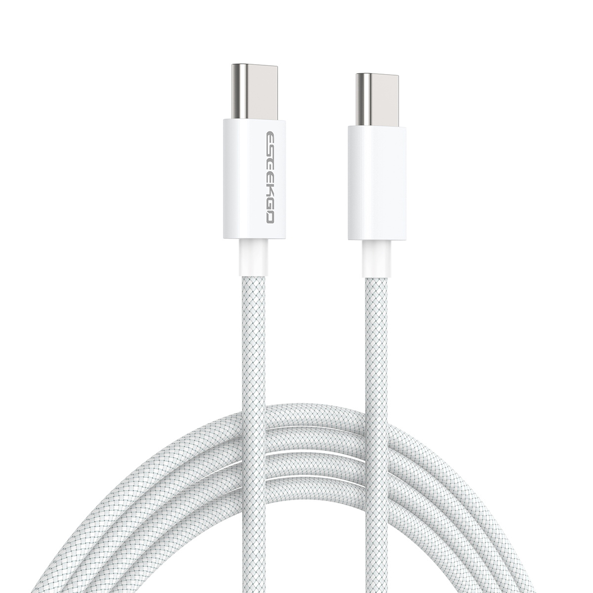 ESEEKGO G-113C Nylon Braided 100W 5.0A 4FT Type-C to Type-C Data Cable