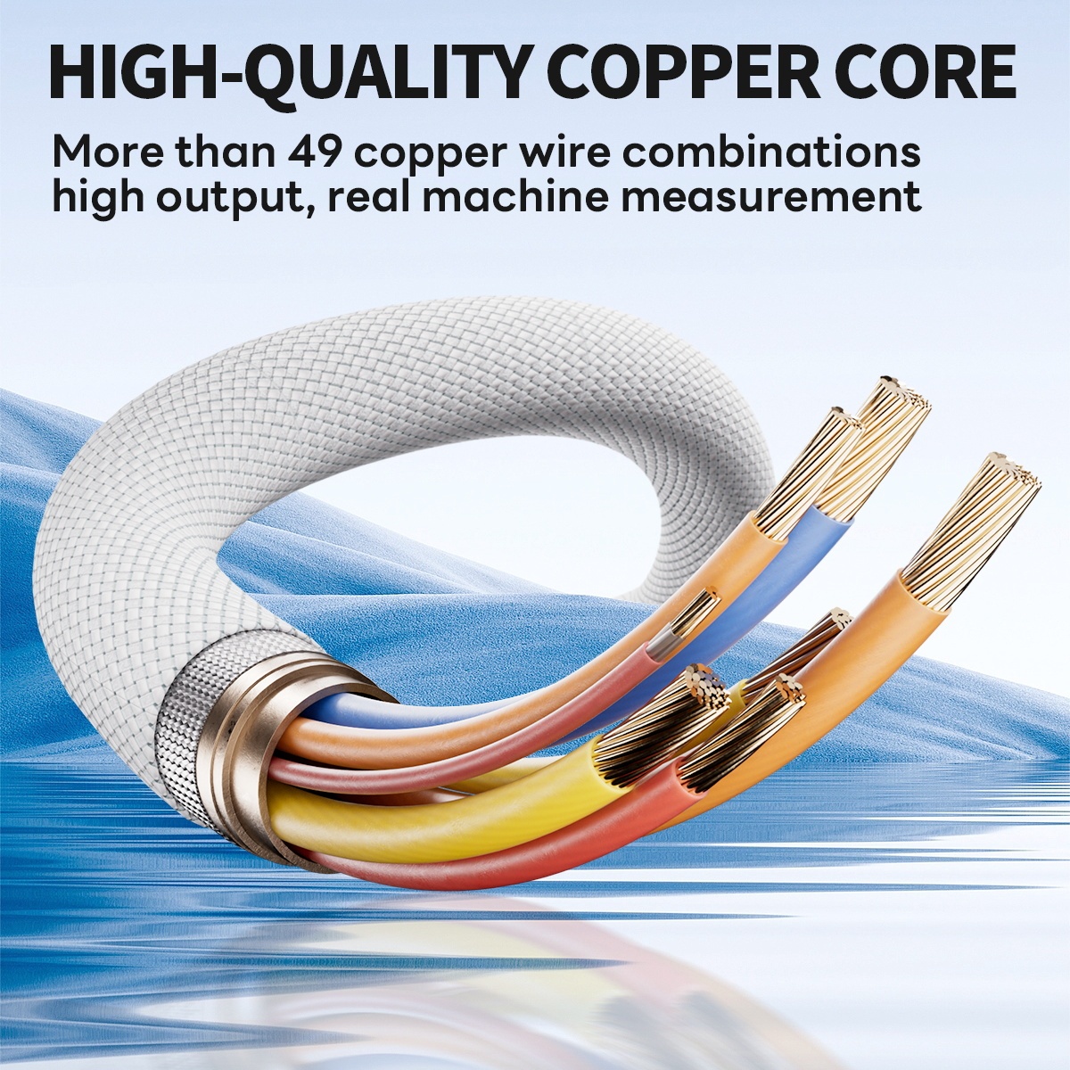 ESEEKGO G-113C Nylon Braided 100W 5.0A 4FT Type-C to Type-C Data Cable