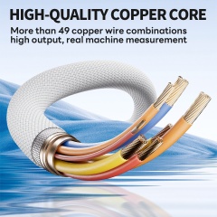 ESEEKGO G-113C Nylon Braided 100W 5.0A 4FT Type-C to Type-C Data Cable
